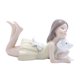 thumbnail image 4 of Figura de perros figuras de resina de resina objeto de arte de regalo creativo decoración decorativa de escritorio decoración de la estatua decorativa Amarillo a la derecha, 4 of 10