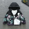 thumbnail image 3 of FINALGANG Boys Coat Fall Winter Kids Camouflage Patchwork Hooded Jacket Long Sleeve Relaxed Fit Coat For Daily Outdoor Play Activities Versatile Outerwear, 3 of 8