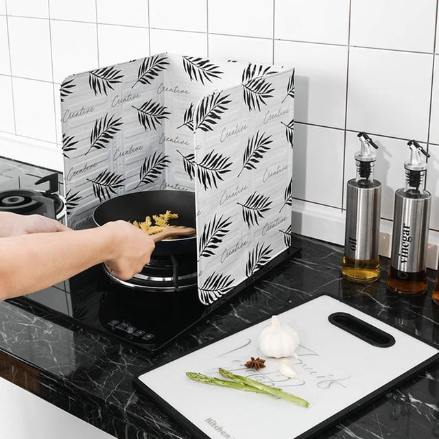 Protector contra salpicaduras de aceite de pared de papel de aluminio Protector de estufa de gas Pantalla de salpicaduras de aceite Likrtyny Para estrenar