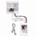 thumbnail image 3 of PowerBridge Solutions In Wall Cable Management PowerBridge TWO-CK-SP with PowerConnect for Wall-Mounted Flat Screen LED, LCD, and Plasma TVs with Surg, 3 of 5
