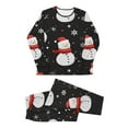 thumbnail image 3 of Uaswgudfs Christmas Gift for Family, Matching Pajama Set Xmas Sleepwear Comfy Lounge Set 2 Piece Snowman Jammies, 3 of 6