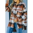 thumbnail image 2 of ORUYROP Womens Casual Plaid Shacket Button Down Long Sleeve Shirt, 2 of 4