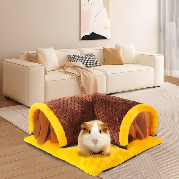 Pig Hideout Tunnel Bed Soft Removable Tunnels and Tubes for Cage Pig Hides for Sturdy Small Animal Tunnel for Hamster Hedgehog
