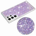 thumbnail image 4 of Dteck Bling Case for Samsung Galaxy S24, Women Girls Sparkly Glitter Shiny Soft TPU Rubber Ultra Slim Shockproof Hard Protective Cover, Purple, 4 of 6