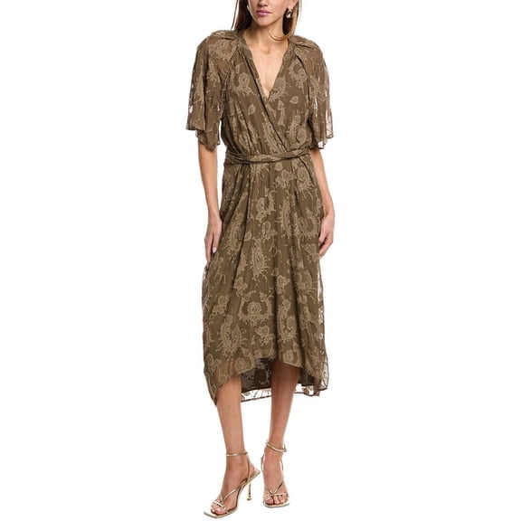 IRO womens Kallie Dress, 40, Green