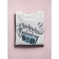 thumbnail image 3 of Vintage Boombox Design. Sweatshirt Women -Image by Shutterstock, Female x-Large, 3 of 4