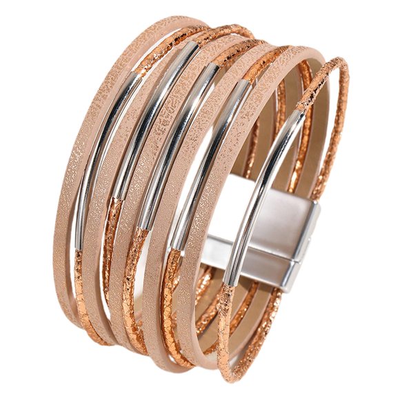 Pulsera para mujer con cierre, regalo, accesorios de moda, versátil y elegante. Champán