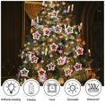 thumbnail image 6 of WILLED Christmas Curtain Lights Indoor, 9.8Ft LED Twinkle Stars Hanging Window Lights with Ornaments & Snowflake, USB Remote Control Christmas Window Lights Fairy Lights for Bedroom Garden Home Decor, 6 of 6