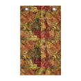 thumbnail image 1 of Autumn Hanging Pocket Organizer, Abstract Doodle of Fallen Leaves Earthy Warm Tones Printed Illustration, Printed Polyester Storage Bag with Pockets, 21" x 31", Apricot and Coffee, 1 of 2