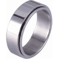 thumbnail image 2 of Anillos Hombre Giratorios, Anillo Anti Ansiedad de Acero Inoxidable Baño de Oro 18k, Xtellar Color Plata, 2 of 4