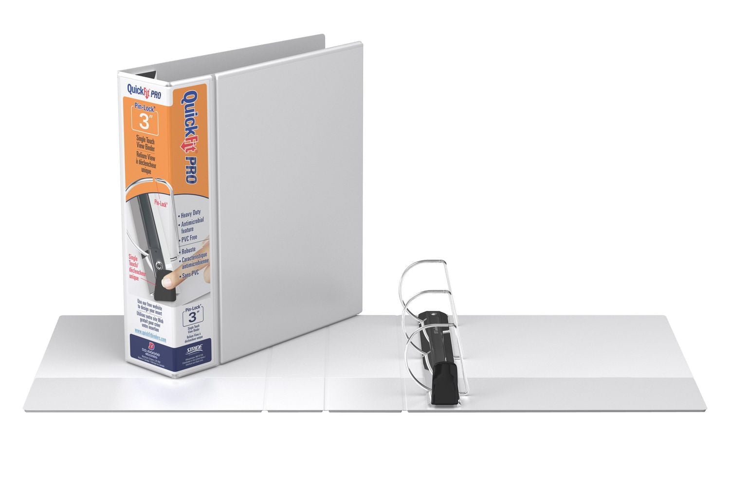 QuickFit® Pro Heavy Duty Single Touch Pin-Lock® View Binder, 6 Pack, 3"