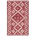 thumbnail image 2 of Safavieh Abstract Adolf Geometric Wool Area Rug, Red/Ivory, 5' x 8', 2 of 12
