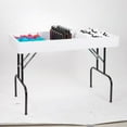 thumbnail image 2 of SSWBasics Small White Folding Dump Table, 2 of 3