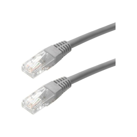4XEM 10FT Cat5e Molded RJ45 UTP Network Patch Cable (Gray)