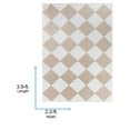 thumbnail image 7 of Livabliss Washable Rugs for Living Room, 2x4 Lillian Modern Off-White Area Rug, Bedroom Dining Room Home Decor Stain Resistant Carpet (2'2" x 3'9"), 7 of 7
