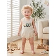 thumbnail image 3 of BemeyourBBs Baby Boy Girl Summer Clothes Baby Girls Boys Newborn Hospital Going Home Outfit Bubble Romper Overalls New to the Club Golf-themed Embroidered Sleeveless Jumpsuit Overall Playsuit, 3 of 6