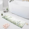 thumbnail image 7 of Coolnut Watercolor Leaves Bath Mat, Dry Quickly Non Slip Absorbent Bath Rug, Soft Living Room Bedroom Home Floor Mats, Bath Mats for Bathroom, Tub and Shower 20" x 39" Home Decor, 7 of 7
