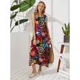 thumbnail image 5 of ZANZEA Women Sleeveless Casual Printed Maxi Dresses, 5 of 10