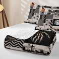 thumbnail image 4 of Erosebridal Halloween Raven Crow Twin Quilt Set, Spooky Jack O Lantern Twin Coverlet Set for Boys Girls, Beige Black Orange, 2-Piece 1 Bedspread and 1 Pillowcase, 4 of 7