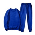 thumbnail image 5 of CIENVNSTG Womens 2 Piece Sweatsuit Trendy Two Piece Tracksuit Long Sleeve and Pants Lounge Set Athletic Tracksuit Royal Blue M, 5 of 6