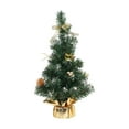 thumbnail image 2 of Abbraccia 16inch Tabletop Christmas Tree Artificial Xmas Tree Realistic Mini Christmas Tree for Home Shelf Desktop Party Supplies Gifts Golden, 2 of 10