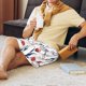 thumbnail image 5 of Fotbe Tulips Flowers Pantalones Cortos de Pijama para Hombre, Ropa de Dormir, Pantalones de Pijama Cortos para Hombre-3X-Large, 5 of 6