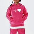 thumbnail image 2 of YunPes Girls' Sweatshirts Winter Children's Retro Print Sweatshirts Long Sleeves Comfortable and Cute Sweatshirts Boy Hoodies, 2 of 6