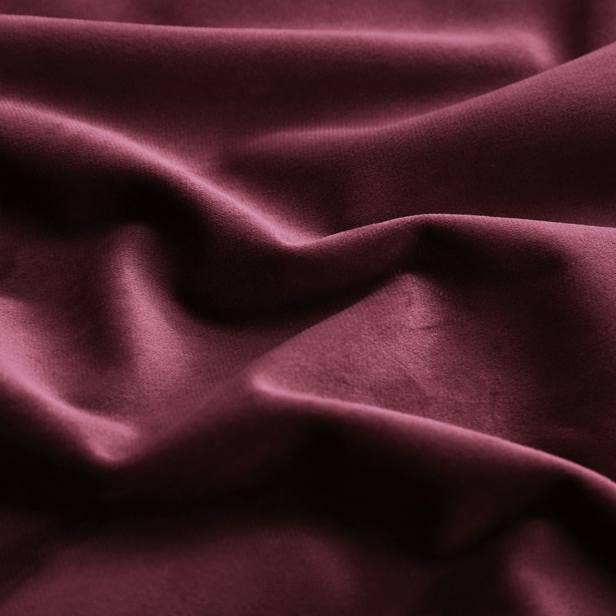 Unique Bargains 2-Pack Solid Velvet Decorative Throw Pillow Covers Burgundy 16"x16"