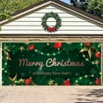 thumbnail image 4 of BotaniNest Garage Door Banner Background Merry Garage Door Banner Cover Large Background For Outdoor Christma, 4 of 4