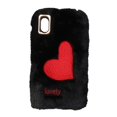 thumbnail image 1 of Embroidery Red Heart Plush Phone Case Phone Cover Protective Phone Shell For Iphone Xr (black), 1 of 1
