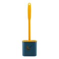 thumbnail image 3 of 2 uds cepillo de inodoro flexible de silicona, sistema de limpieza de inodoro, varita de inodoro de pared, mango largo antideslizante, limpieza de cerdas de silicona suave, 3 of 5
