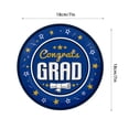 thumbnail image 2 of Graduation Party Supplies 2026, Blue and Silver 7 Inch Paper Plates (25 Pcs), Disposable Tableware for High School & College Grad Party Decorations, Dessert Plates A, 2 of 5