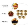 thumbnail image 4 of Juego de 8 cuencos de acero inoxidable para condimentos y platos prácticos para salsas (dorados), 4 of 5