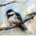 thumbnail image 2 of Gould, Renee 26x26 White Modern Wood Framed Museum Art Print Titled - Chickadee 5, 2 of 4