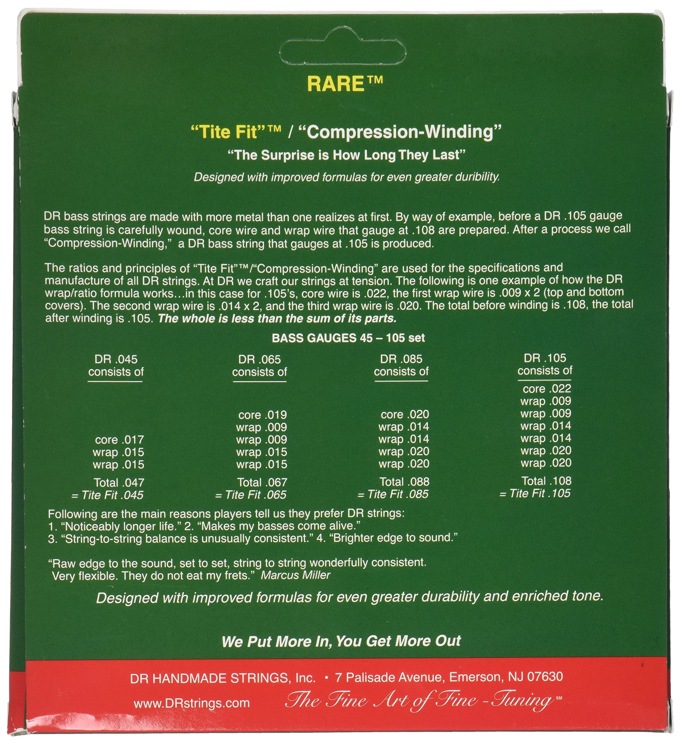 DR RARE Acoustic Bass Guitar Strings