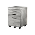 thumbnail image 2 of Modern Rolling Storage File Cabinet | Office Printer Stand | Grey Reclaimed Wood Look | 5 Casters for Mobility, 2 of 3