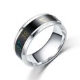 thumbnail image 4 of Maoww Temperature Ring Steel Emotion Mood Rings Couple Intelligent Sensitive Hand Jewelry, Size 6, Silver, 4 of 8