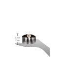 thumbnail image 1 of Caravan Hand Decorated French Tooth Tuck Comb With Stones And Bugle Beads In Flower Design Black Large .65 Ounce, 1 of 2