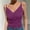 Purple, variant on Dpjklzsn Women's Polyester-Spandex Lace-Trim V-Neck Ribbed Camisole with Slim Straps