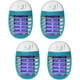 thumbnail image 1 of 4 piezas de matamoscas eléctrico, lámpara matamosquitos, mata insectos eléctrico, eléctrico con luz ultravioleta, matamoscas de interior, trampa para mosquitos para interior y exterior, 1 of 5