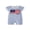 Sky Blue, variant on Newborn Baby Boy Girl 4th of July Outfit Summer Clothes Infant Baby Patriot Independent Day Clothes Waffled Stripes Romper Short Sleeve American Flag Embroidery Jumpsuit Bodysuit Playsuit