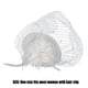 thumbnail image 3 of Sombrero fascinador de malla con perlas para mujer, tocado para novias y fiestas de boda, sombrero de copa con plumas y flores, accesorio para el pelo, blanco, 3 of 6