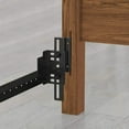 thumbnail image 5 of 2Pcs #711 Bolt-On to Hook-On Bed Frame Conversion Brackets for Headboard or Footboard,Bed Hook Adapter kit with Hardware, Hook on Bed Rails Brackets(Black), 5 of 7