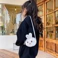 thumbnail image 6 of CAIXIA Travel Crossbody Bags For Women Teens Girls Cute Rabbit Cartoon Crossbody Messenger Purse, Fashion Soft Daily Shoulder Sling Bag, 6 of 8