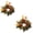 Style A, variant on Candle Rings, Artificial Fall Maple Leaves Pine Cone Decorated, 2 Pack Seasonal Tabletop Mini Wreaths, for Thanksgiving Autumn Harvest Home Kitchen Mantel Dinner Party Candle Centerpiece Decoration