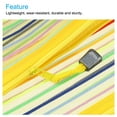 thumbnail image 4 of Uxcell B6 Colorful File Bags Storage Organizer Mesh Zipper Pouches, Yellow 6 Pack, 4 of 5