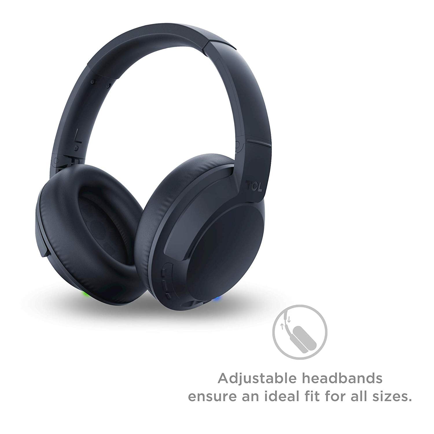 TCL Midnight Blue On-Ear Noise Cancelling Hi-Res Wireless Headphones with Built-in Mic - ELIT400NCBL