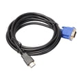 thumbnail image 2 of Adaptador HDMI macho dorado a VGA HD macho de 15 pines 1080P HDTV Cable convertidor, 2 of 4