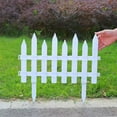 thumbnail image 4 of White Plastic Garden Fence Decorative Picket Border Edging for Lawns Flower Beds Plant Borders Yard Landscape Decoration, 4 of 5