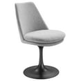 thumbnail image 6 of Lippa Swivel Dining Chair in Black Light Gray, 6 of 10